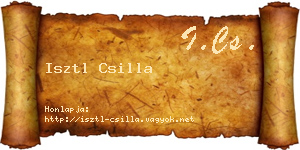 Isztl Csilla névjegykártya